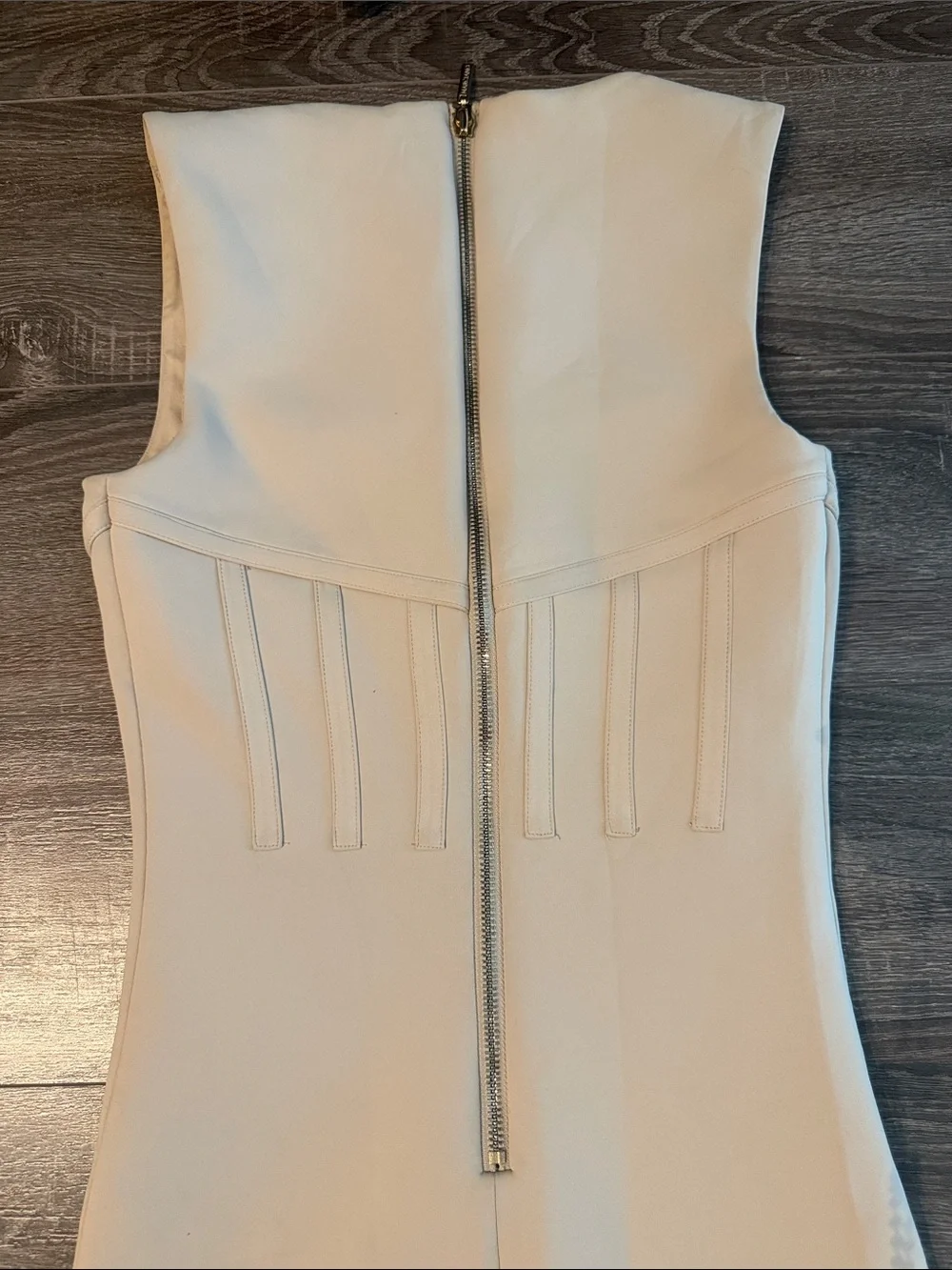 Marciano Cream Sleeveless Midi Sheath Dress - Picture 4 of 5